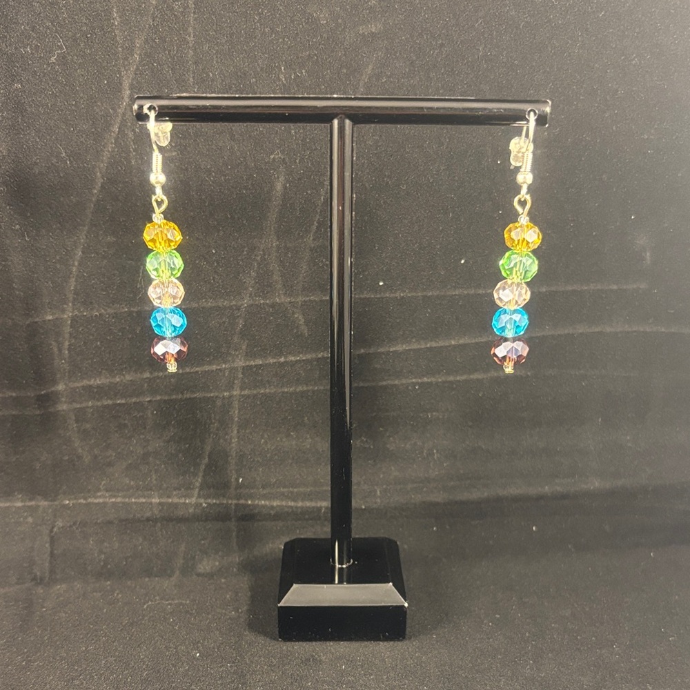 Multicolor Crystal Bead Earrings
